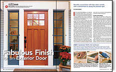 inishing an exterior door