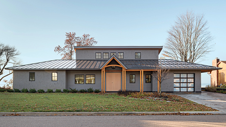 high-performance home with windows