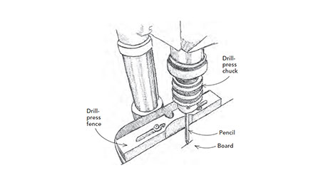 Mar-Free Drill-Press Fence Alignment