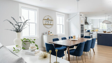 dining room and kitchen