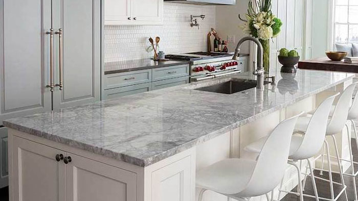 stone countertop kitchen island