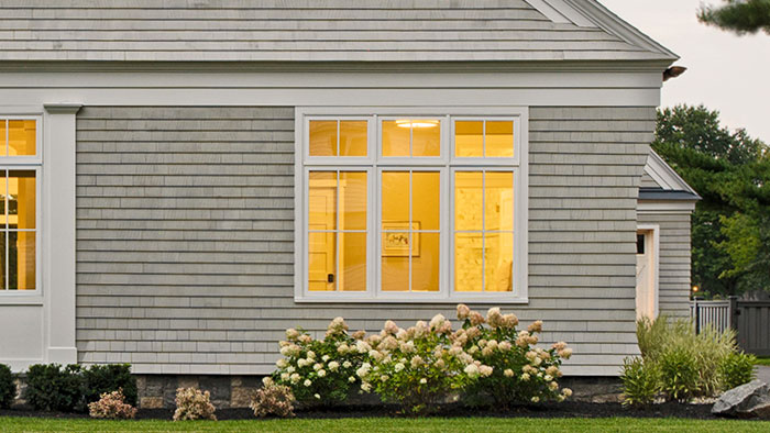 house with wood shingle siding