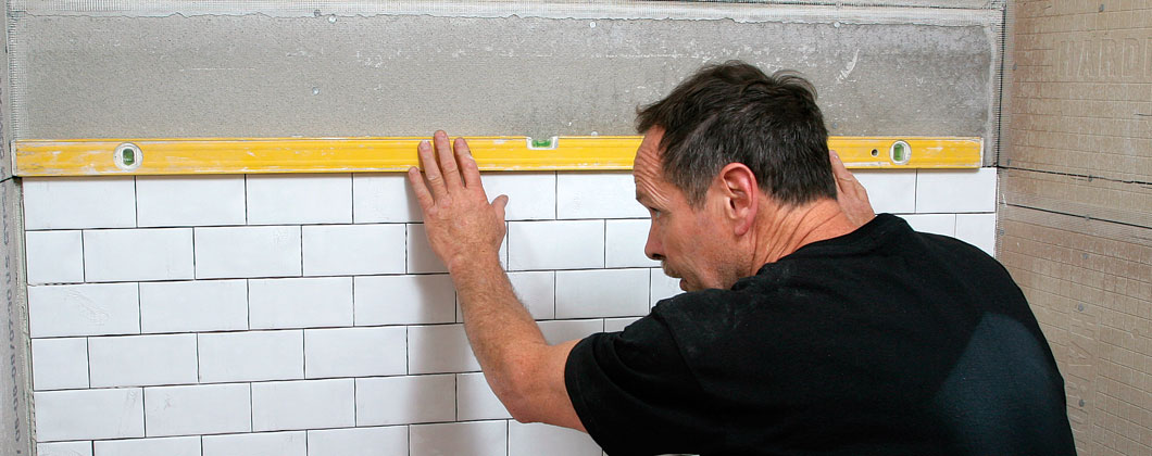 installing tile shower wall