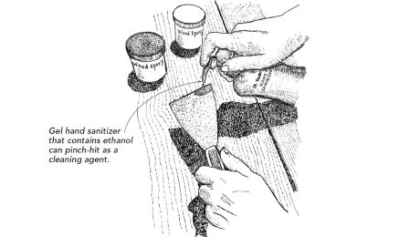 Illustration of cleaning tools